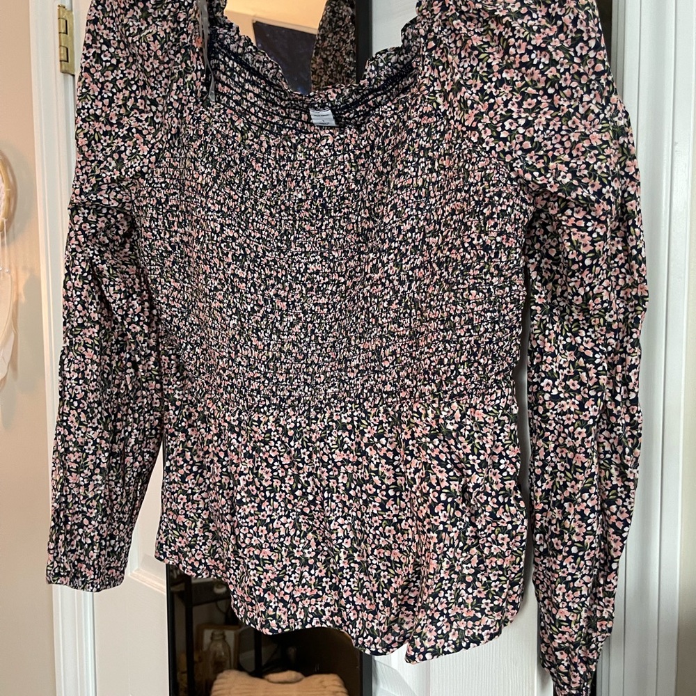 Off the shoulder floral top